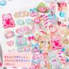 Cute Set of 3D Perfect for Cell Phone Smartphone Kids DIY Birthday Large Capacity 2-Piece Stickers, Treats, Decorations, Planners, Crafts, Cases,