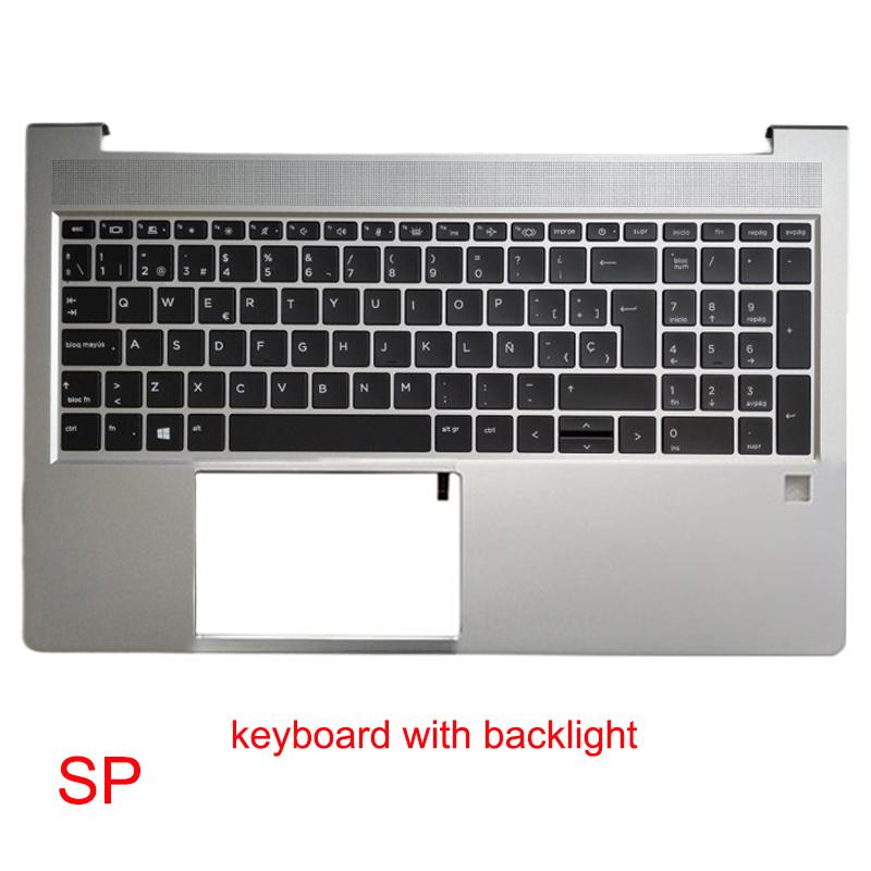 Upper Cover for PROBOOK 450 455 G8 ZHAN66 PRO 15 G4 US UK LA SP RU GR IT Keyboard Laptop Palm Rest Case Shell M21742-001