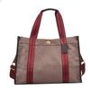 Large-capacity simple tote bag spring and summer new high-end texture contrasting color portable shoulder bag