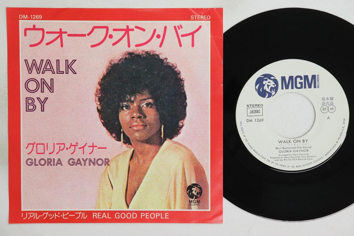 

7inch Record GLORIA GAYNOR Walk On By Real Good People DM1269PROMO MGM 1975 Japan SoulFunk Used