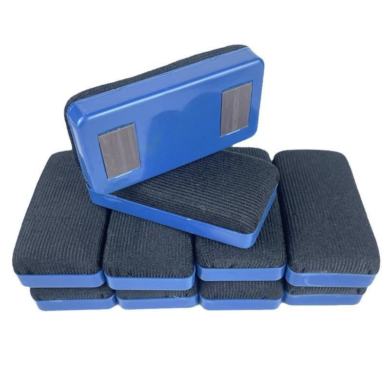 Multi-Color Magnetic Whiteboard & Blackboard Eraser - 11x5.5x2.5 cm Velvet Finish for Teaching