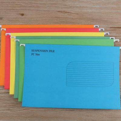 FCA4 Color Paper Document Hanging Folder with Clip Fastener