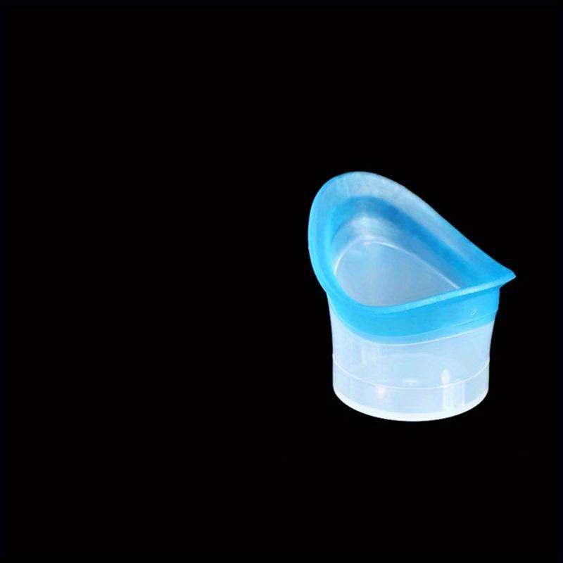 Silicone Eye Wash Cup with Scale Flexible Eye Rinse Bath for Adults Precision-Fitted, Reusable Easy-Clean Travel Eye Flushing Device 1pc