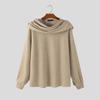 Incerun Men Neck Long Swing Sleeve Casual Loose Rib Pullover Tops