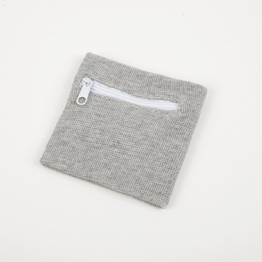 Breathable Cotton Sports Wrist Guard with Zipper Pocket for Running & Cycling