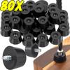 Black Rubber Machine Feet Shock Pad Floor Protectors Table Chair Leg Cover Non-Slip Furniture Cups Gasket Shock Protection