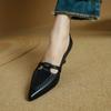 Temperament Fine Heel Single Shoes Spring New Pointed Toe Shallow Mouth One Belt Non-slip Wear-resistant High Heels