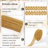 1card Filigree Polyester Lace Trim Piping Strips for Home Textile Decoration golden 1 inch(26mm) 20 yards/card