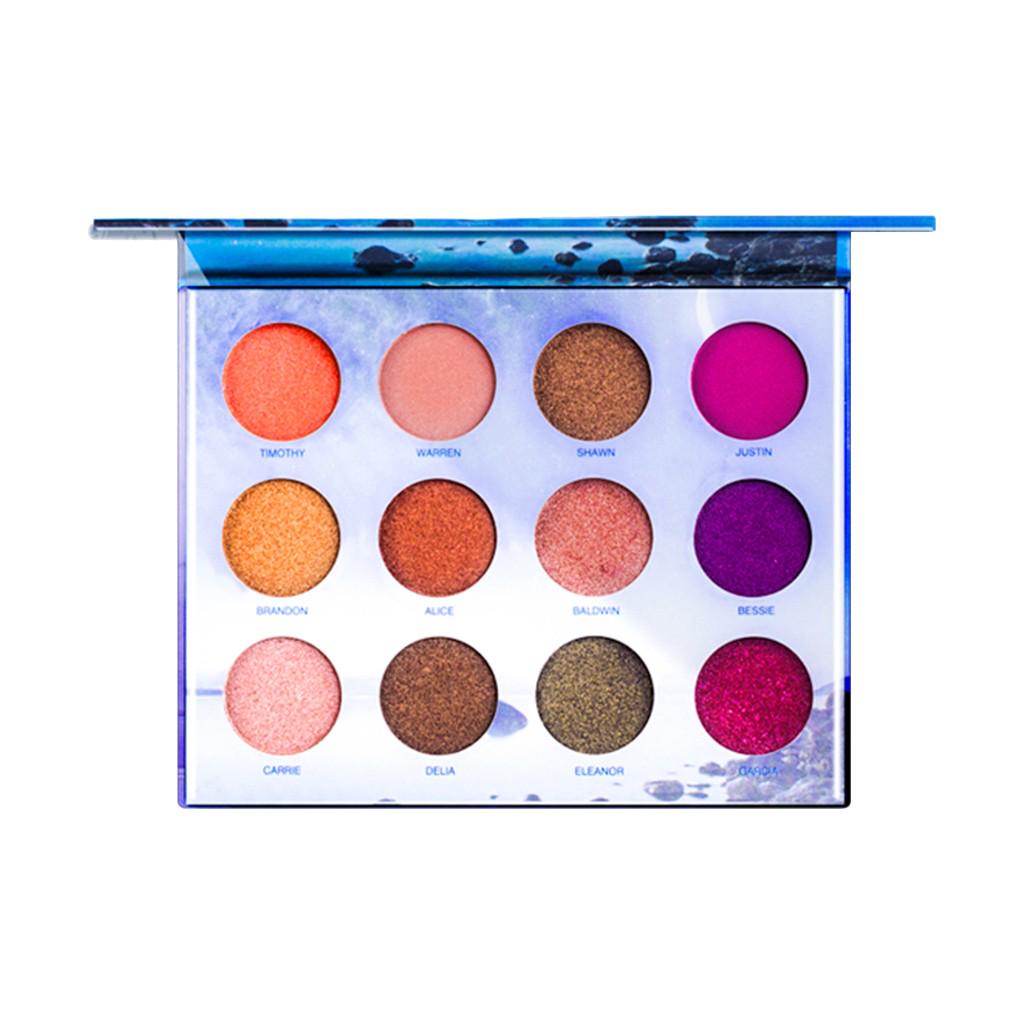 Макияж 12 цветов тени для век жемчужные легкие тени для век