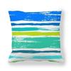 Colorful striped printed pillowcase home bedroom living room sofa cushion cover 45x45cm peach skin pillowcase