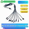 2A Eco-friendly 10-in-1 Multi-functional Charging Cable for Phones, Electronics, and Toys