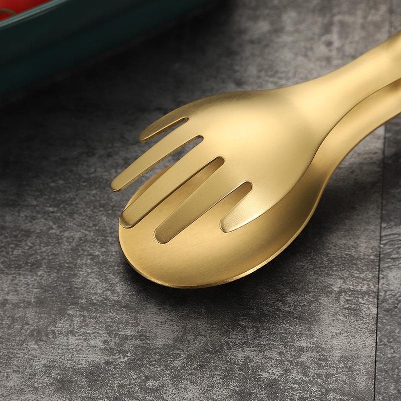 304 Stainless Steel Food Tongs Non-Slip Barbecue Grill Clip Steak Frying Spatula Kitchen Cooking Tools