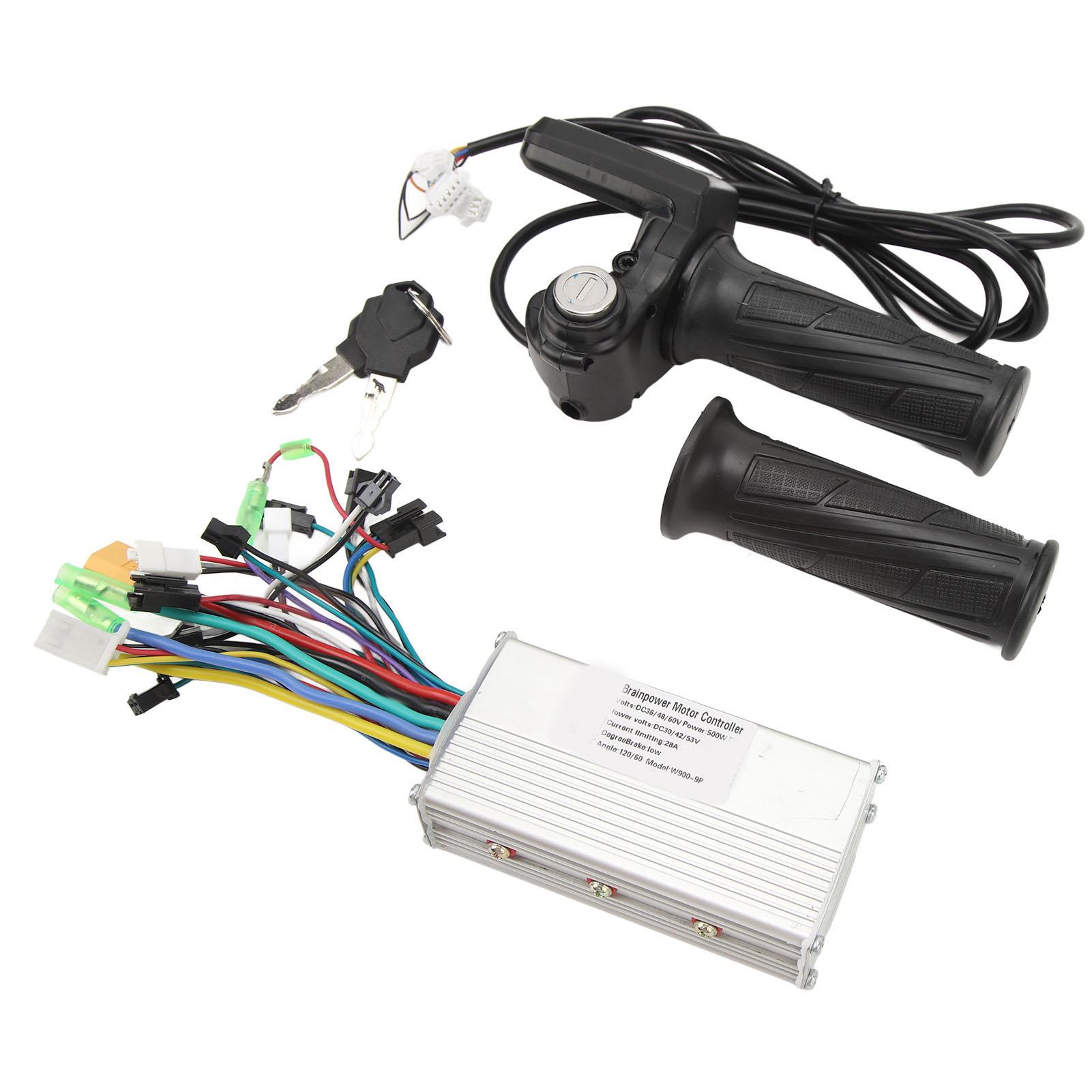

Комплект контроллера для электровелосипеда 36 В 48 В 500 Вт 28 А Синусоидальный 3 режима Бесколлекторный контроллер Панель 805 Ручка газа с поворотной ручкой Велосипед