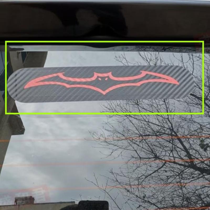High Mounted Stop Lamp High Brake Light Sticker For Mitsubishi Pajero V73 V77 V87 V97 2007- Carbon Fiber