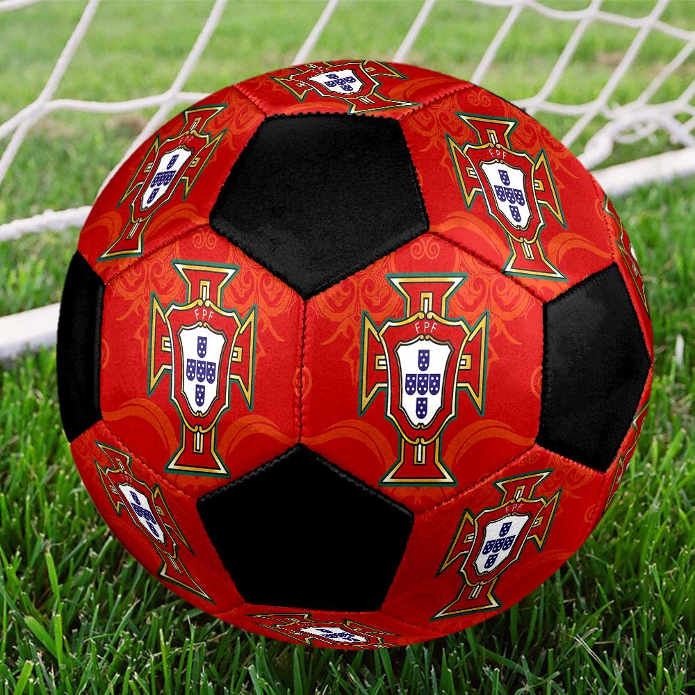 1 pz Pallone da Calcio Nazionale del Portogallo Taglia 5 Pallone da Calcetto Indoor alla Moda Colorato Gioco in Cortile - Ottimo Regalo per Appassionati di Sport HE51