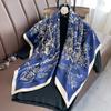 Design Twill Silk Square Scarf Women Luxury Brand Hijab Scarves Headband Foulard Ladies Shawl Wrap Echarpe Foulard Bandana