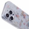 For iPhone 16 Pro Case Glitter Flower Epoxy Shockproof Phone Cover