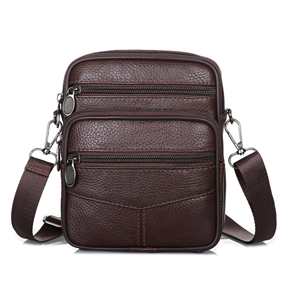 Borse a tracolla multifunzionali Pochette da cintura in pelle bovina Portamonete Moda Semplice Portatile Multitasche Casual per Sport all'aperto