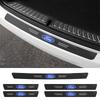 Carbon Fiber Car Door Sill Threshold Anti Scratch Protector Sticker For Ford Fiesta Focus 2 3 MK2 MK3 Ranger Mondeo Fusion Kuga