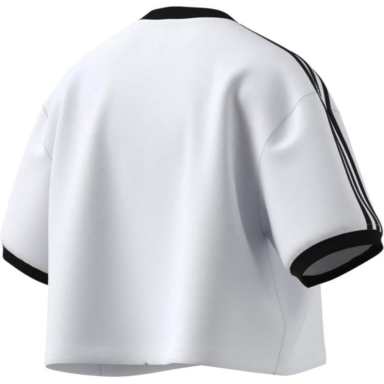 Adidas Originals Loose Fashion Comfortable Soft Short Sleeve T-Shirt Women Tops White JC8150