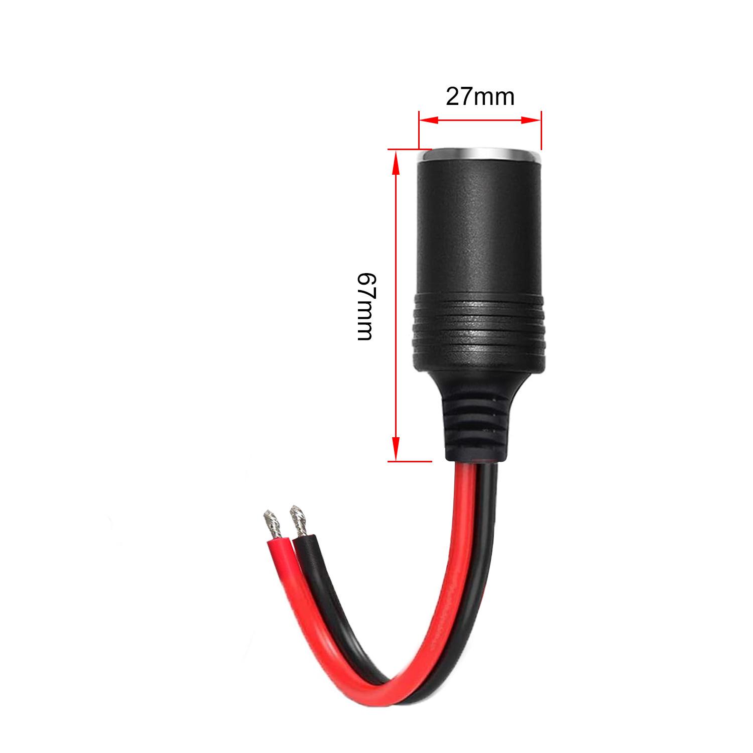 

15cm/6in 16AWG High-Power Car Cigarette Lighter Extension Adapter