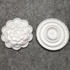 Plastic Porcelain-Effect Paint Palette: Plum Blossom Design, Round, Multi-Size for Watercolor, Gouache & Acrylic
