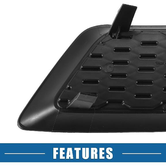 Auto Front Nebelscheinwerfer Abdeckung Gitter Links Rechts Nr. 68092571AA/68092570AA für Dodge Charger Pursuit R/T SE SRT8 SXT 2011-2014 ABS Kunststoff Schwarz (2er Set)