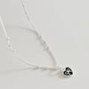 Bow love necklace simple temperament round bead versatile collarbone chain ins wind Internet celebrity neck chain jewelry