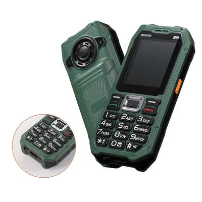 M6000 Button Mobile Phone 2.4inch Screen Large Speaker 2400mAh Dual Flashlight Camera FM Four SIM 2G Feature Phone