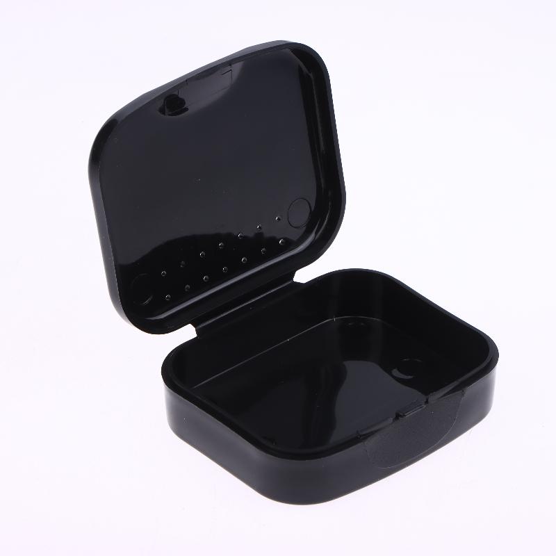 Denture Storage Box Dental Retainer Orthodontic Mouth Guard Container Plastic Oral Hygiene Supplies Tray Dental Appliance Case