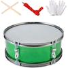13inch Snare Drum Musical Instruments Professional Lightweight with Practice Gloves Percussion Instrument Music Drums for Children Beginners, Green
