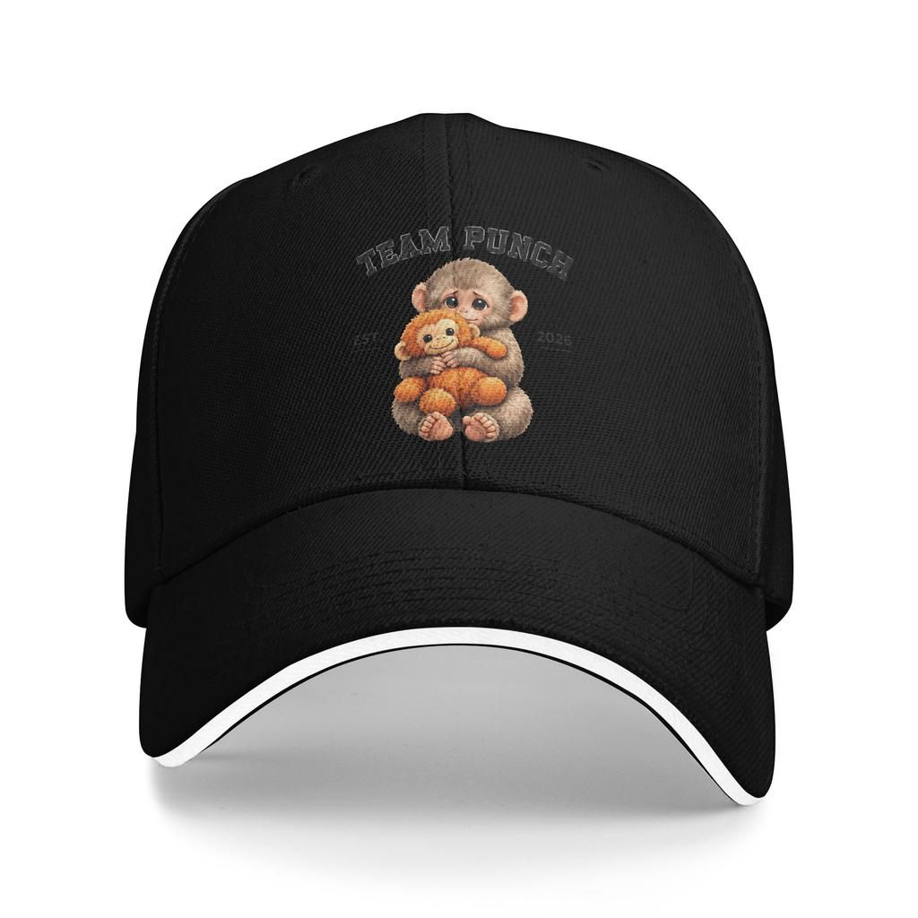 Summer Team Punch Baby Monkey Punch Baseball Cap Tennis Skate Casual Design Sun Trucker Hat Female Male Breathable Baseball Caps