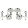 Musiclily Pro R18K L3R3 Locking Gear for Chrome Tuners, 181 Ratio, Half-Moon Button, 90-Degree Screw, Acoustic/Electric Guitars,