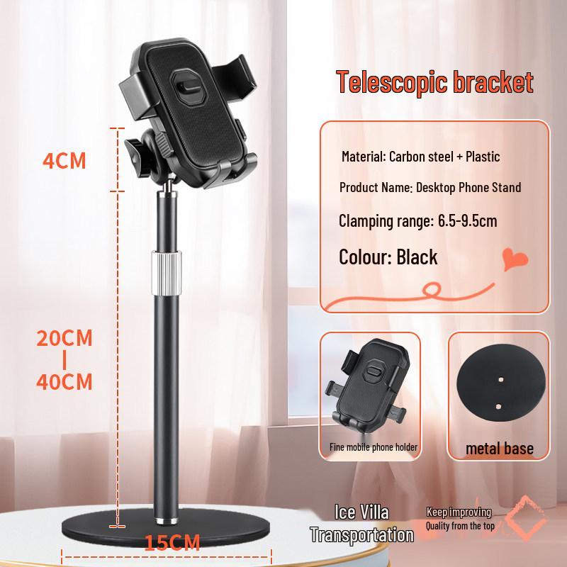 2026 Adjustable Metal Desktop Phone Holder - 360° Rotating Stable Stand for Home