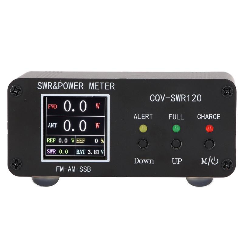 SWR Frequency Meter SWR Meter SWR Tester SWR Power Meter 120W Digital Display Standing Meter Frequency Tester for FM AM SSB