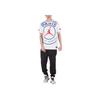 Jordan X Paris Saint-Germain Logo Tee White/Royal/Red Men Streetwear BQ8384-100