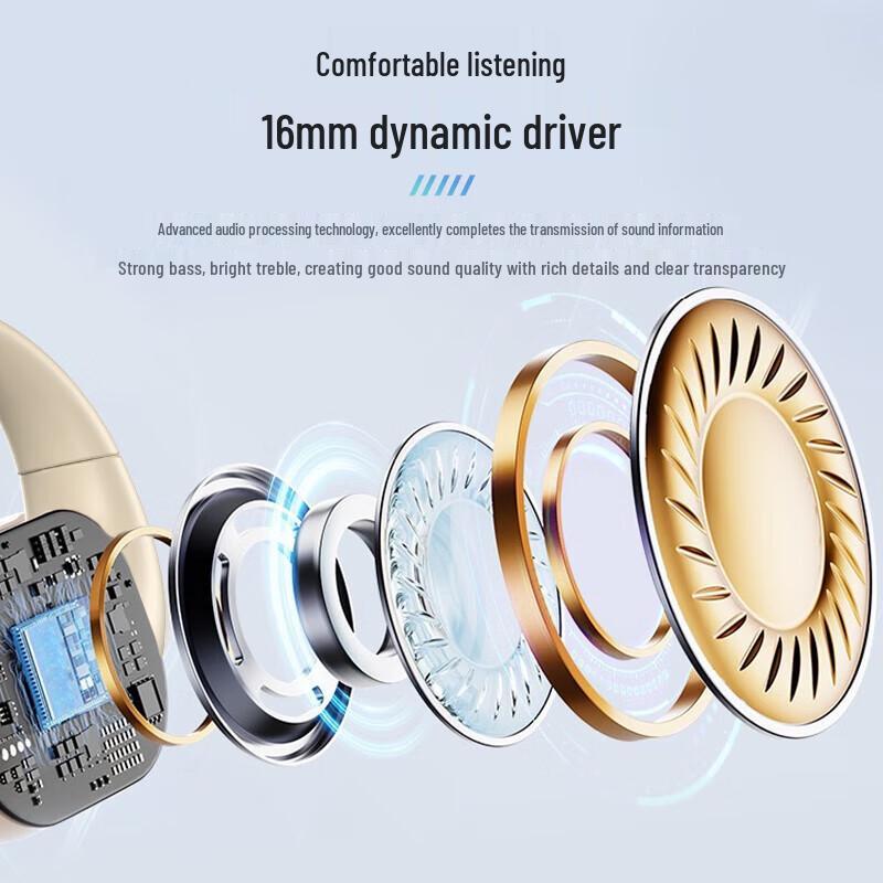 ZGA Open-Ear Ear-Hook Sports Bluetooth Headphones