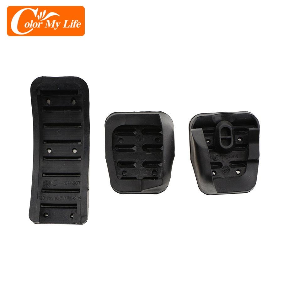 1 Set Stainless Steel Car Gas Brake Pedals for For VW New Beetle + Cabrio 1999-2010 for VW Fox for for Seat Ibiza 6K/6L/6J