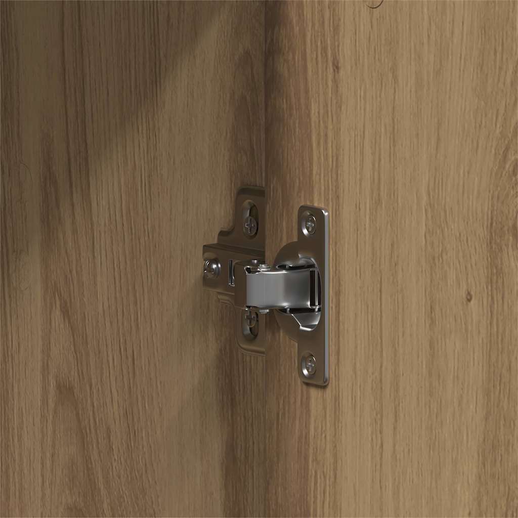 Bathroom Furniture Set with Storage 4 Pcs Brown 33 X 33 X 185.5 Cm