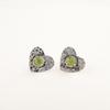 Peridot Gemstone 925 Sterling Silver Mother Gift Stud Post August Birth Earrings EE-143-8