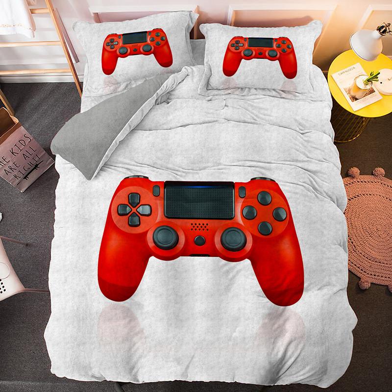 Moderne Technologie Trends Gamer Beddengoed Set Voor Volwassenen Kinderen Gamepad Dekbedovertrek Hippie Nordic Polyester Dekbedovertrek