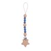 Baby Pacifier Clip Chain Wooden Star Holder Soother Pacifier Clip Leash Strap Nipple Holder For Infant Nursing Nipple Clip Chain