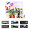 Fishing Lure Kit Minnow Metal Hooks with Box Fishing Lure Set Artificial Soft Baits Set Bait Tackle Kit Fishing Gear Accessories