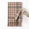 Autumn and Winter Scarf New Imitation Cashmere Plaid Scarf for Male and Female Students Couple Warm Scarf Shawl Gift Scarf for Women