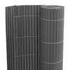 Double Sided Garden Fence Gray 1.8 X 5 M PVC