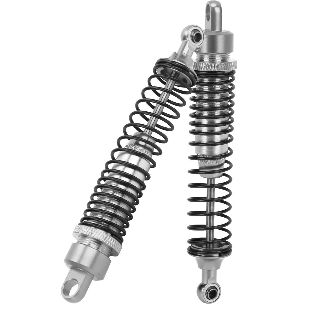 2Pcs 108mm RC Metal Shock Absorber Damper Set for HSP  RGT  Himoto  Redcat 110 RC CarSilver