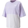 Soft Comfortable Breathable Short Sleeve T-Shirt Women Tops Purple 676680-25