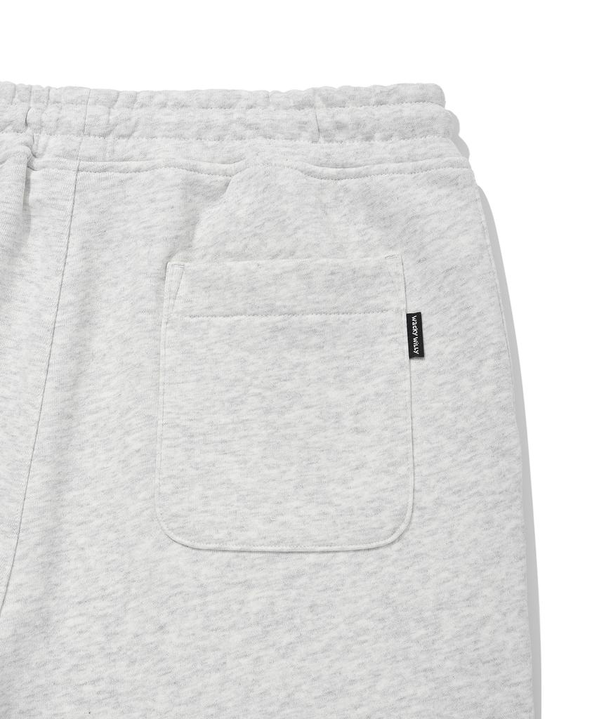 WACKY WILLY Signature Sweat Semi-Wide Pants Light Grey