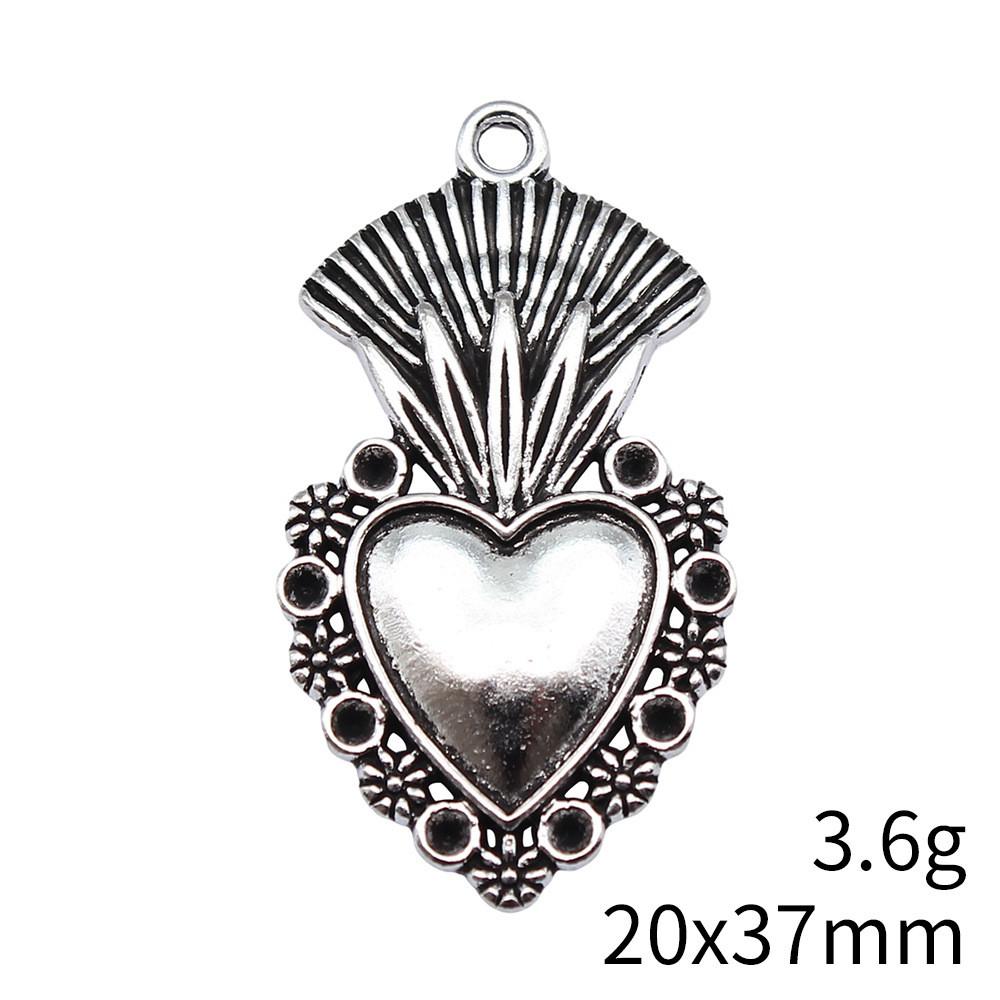 Christmas Decorations Charms Jewelry Gothic Style Peach Heart Charms Pendant Items Craft Pendants
