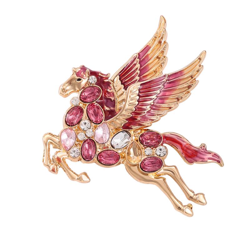 Fashionexquisite Colorful Flying Horse Brooches For Women Clothing Coat Accessries Gifts
